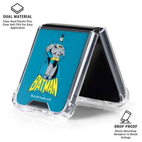 DC Comics Batman Portrait Galaxy Z Flip6 Clear Case
